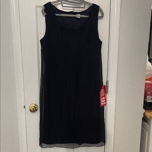 Black Sleeveless Shift Dress - Classic Women's Dress